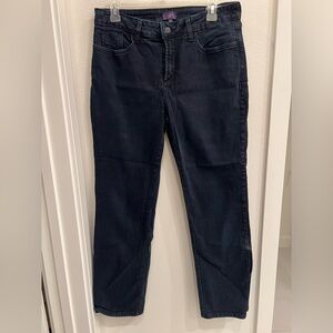 NYDJ straight leg Black Jeans 12P